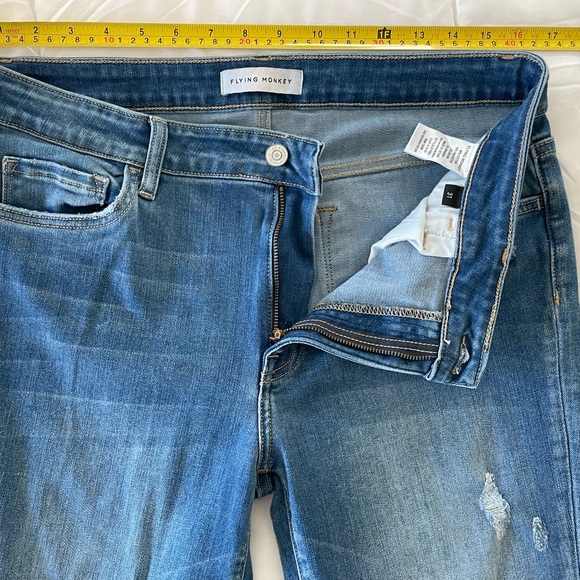 Flying Monkey Distressed Jeans Size 31 - Picture 7 of 8